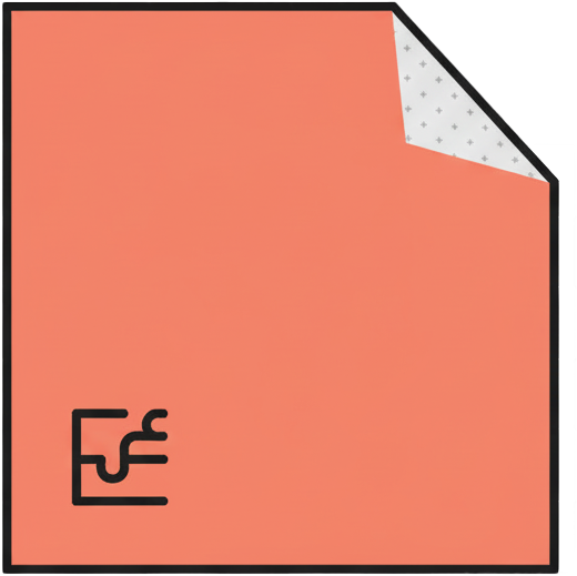 Icon representing a custom die-cut sticker