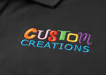 Close-up of a detailed and professional embroidered logo on a polo shirt